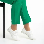 Fadia fehér női cipő, textil anyagból készült