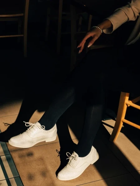 Ragna fehér női cipő, műbőrből készült