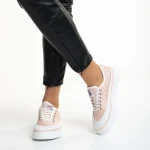 Dariana rózsaszín női tornacipő, textil anyagból készült