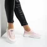 Dariana rózsaszín női tornacipő, textil anyagból készült