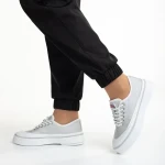 Dariana szürke női tornacipő, textil anyagból készült