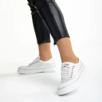 Dariana fehér női tornacipő, textil anyagból készült