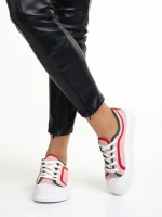 Malaya rózsaszín női tornacipő, textil anyagból készült