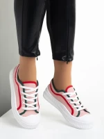 Malaya rózsaszín női tornacipő, textil anyagból készült