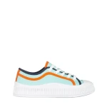 Malaya kék női tornacipő, textil anyagból készült