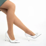 Semina fehér női cipő sarokkal