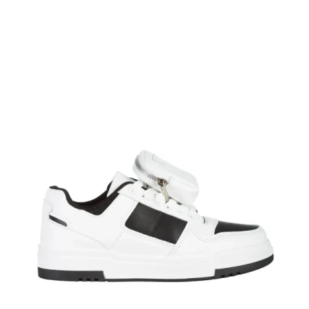 Inola fehér és fekete női sportcipő, műbőrből készült