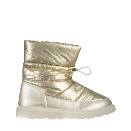 Dionyza arany női csizma, textil anyagból készült