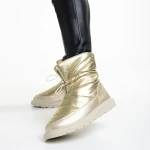 Dionyza arany női csizma, textil anyagból készült