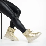 Dionyza arany női csizma, textil anyagból készült