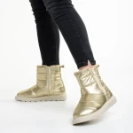 Giuditta arany női csizma, textil anyagból készült