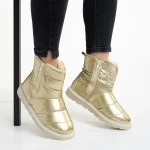 Giuditta arany női csizma, textil anyagból készült