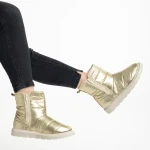 Giuditta arany női csizma, textil anyagból készült
