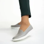 Tajana szürke női cipő, valódi bőrből készült