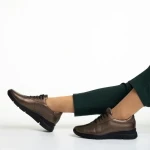 Anahita arany alkalmi női cipő, valódi bőrből készült