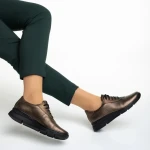 Anahita arany alkalmi női cipő, valódi bőrből készült