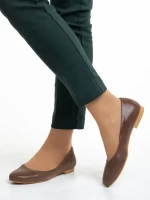 Marco barna női balerina, Marnie valódi bőrből készült