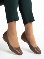 Marco barna női balerina, Marnie valódi bőrből készült