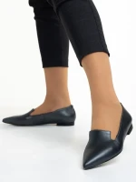 Marco szürke női balerina, Lally valódi bőrből készült