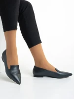 Marco szürke női balerina, Lally valódi bőrből készült