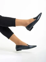 Marco szürke női balerina, Lally valódi bőrből készült