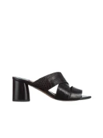 Marco fekete női papucs, Mohana valódi bőrből készült