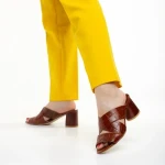 Marco barna női papucs, Mohana valódi bőrből készült