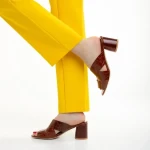 Marco barna női papucs, Mohana valódi bőrből készült