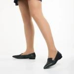 Marco zöld női balerina, Lally valódi bőrből készült