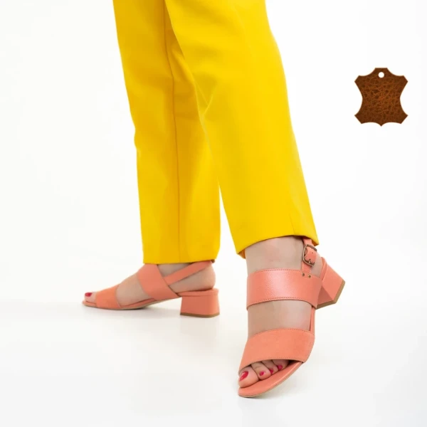 Marco rózsaszín női szandál, Joni valódi bőrből készült