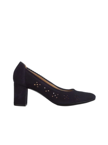 Marco kék női cipő, Gitta fordított bőrből készült