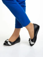 Marco fekete női balerina, Ottavia valódi bőrből készült