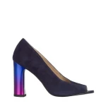 Marco kék női cipő, Cecelia fordított bőrből készült