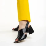 Marco fekete női szandál, Dagmar valódi bőrből készült