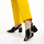 Marco fekete női szandál, Dagmar valódi bőrből készült