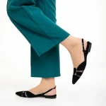 Marco fekete női cipő, Alfonsina valódi bőrből készült