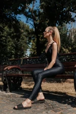 Raimonda fekete női papucs, szintetikus anyagból készült