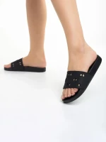 Raimonda fekete női papucs, szintetikus anyagból készült