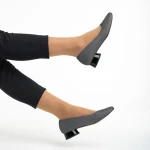 Marco fekete és ezüst női cipő, Meral valódi bőrből készült