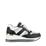 Izebel fekete női sportcipő, műbőrből készült