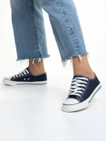 Sanaa kék női tornacipő, textil anyagból készült