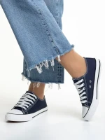 Sanaa kék női tornacipő, textil anyagból készült