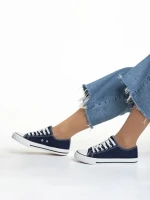 Sanaa kék női tornacipő, textil anyagból készült