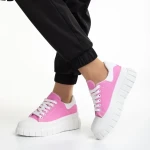 Abon rózsaszín női tornacipő, textil anyagból készült