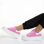 Abon rózsaszín női tornacipő, textil anyagból készült