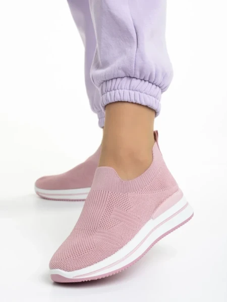 Moira rózsaszín női sportcipő, textil anyagból készült