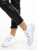Ankita fehér női sportcipő, textil anyagból készült