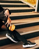 Ankita fekete női sportcipő, textil anyagból készült