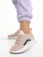 Lovella rózsaszín női sportcipő, textil anyagból készült