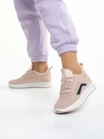 Lovella rózsaszín női sportcipő, textil anyagból készült